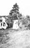 Photo of Noel Moore, Alfred Moore, Dave Moore and Gabriel Syliboy fishing,Trans Canada Orangedale Road, 1940's. (Dave Moore collection)