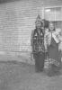 Pauline Bernard and Mary Fritz in regalia.